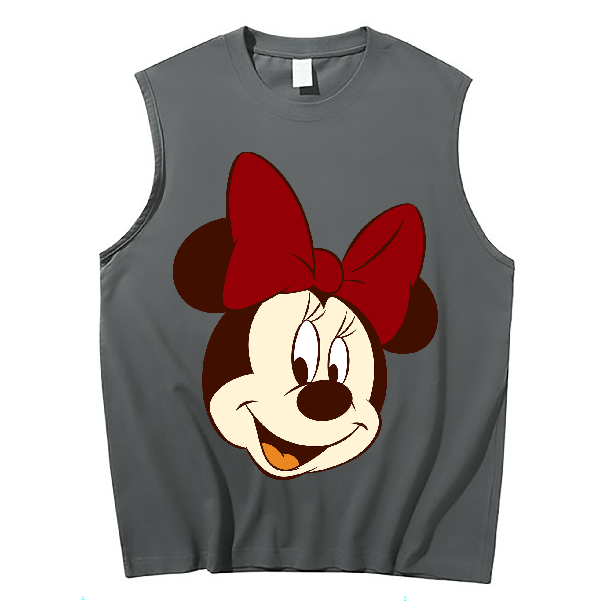 ミッキーマウス Mickey Mouse コットン100％タンクトップ（フロントプリント）